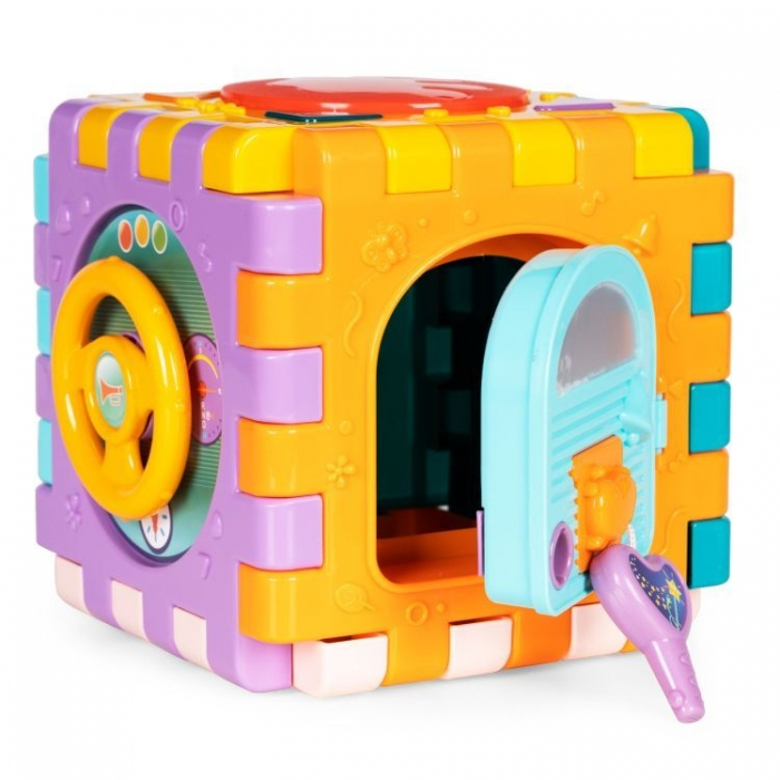 Cub interactiv 6 in 1 cu sunete si lumini Huanger HE0530 [4]