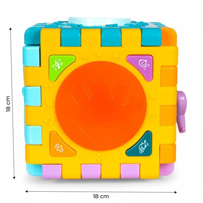 Cub interactiv 6 in 1 cu sunete si lumini Huanger HE0530 [8]
