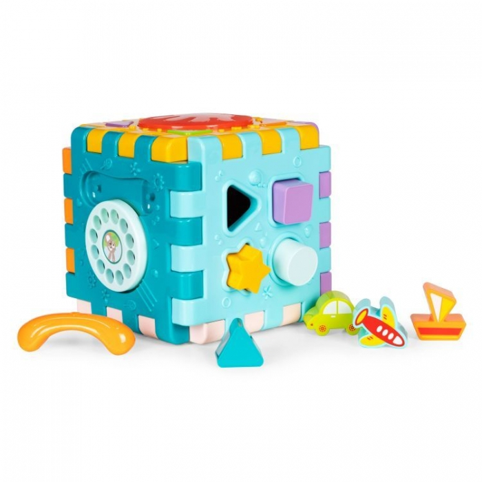 Cub interactiv 6 in 1 cu sunete si lumini Huanger HE0530 [3]