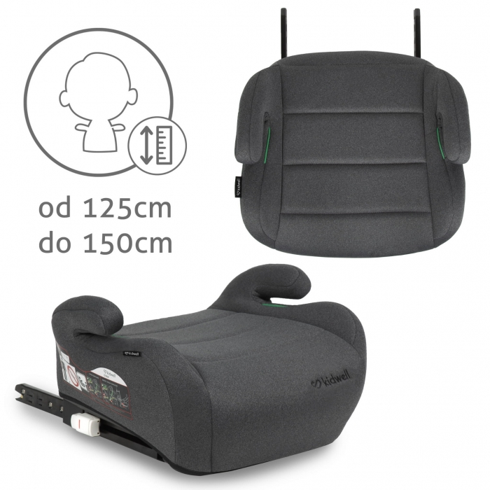 Inaltator auto 125-150 cm cu ISOFIX Kidwell Ovan - Gray [7]