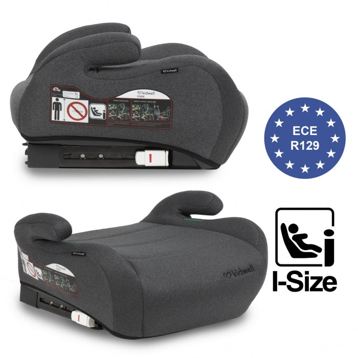 Inaltator auto 125-150 cm cu ISOFIX Kidwell Ovan - Gray [5]