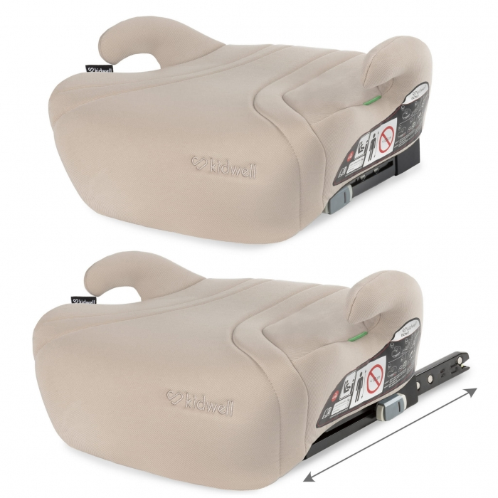 Inaltator auto cu Isofix 125-150 cm Kidwell Bono - Beige [3]