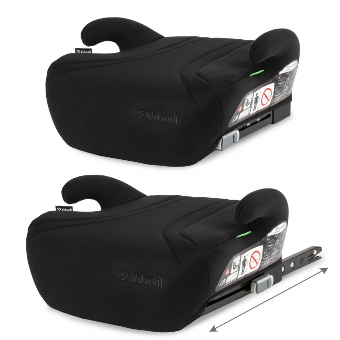 Inaltator auto cu Isofix 125-150 cm Kidwell Bono - Black [3]
