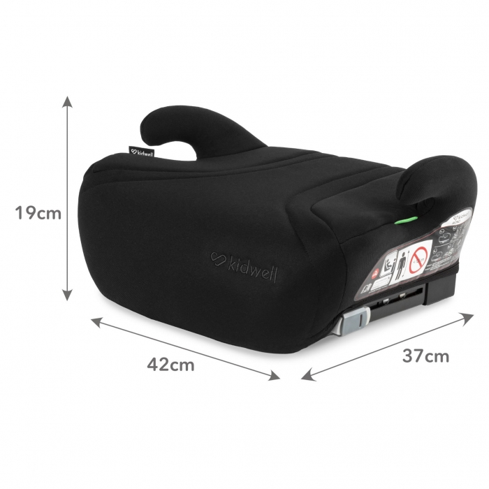 Inaltator auto cu Isofix 125-150 cm Kidwell Bono - Black [9]