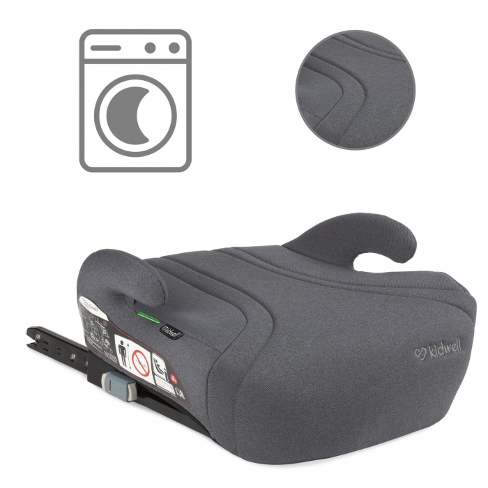 Inaltator auto cu Isofix 125-150 cm Kidwell Bono - Gray [6]