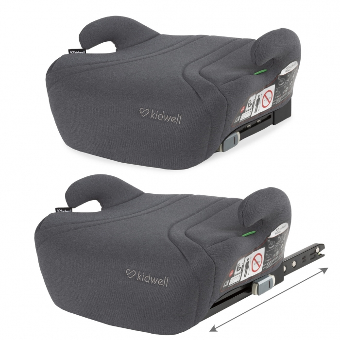 Inaltator auto cu Isofix 125-150 cm Kidwell Bono - Gray [3]