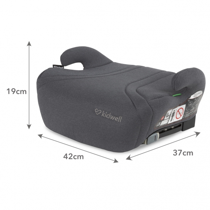 Inaltator auto cu Isofix 125-150 cm Kidwell Bono - Gray [9]