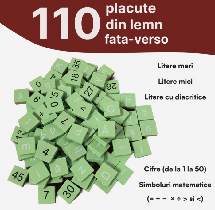Joc educativ din lemn Ajutor de invatat alfanumeric [3]