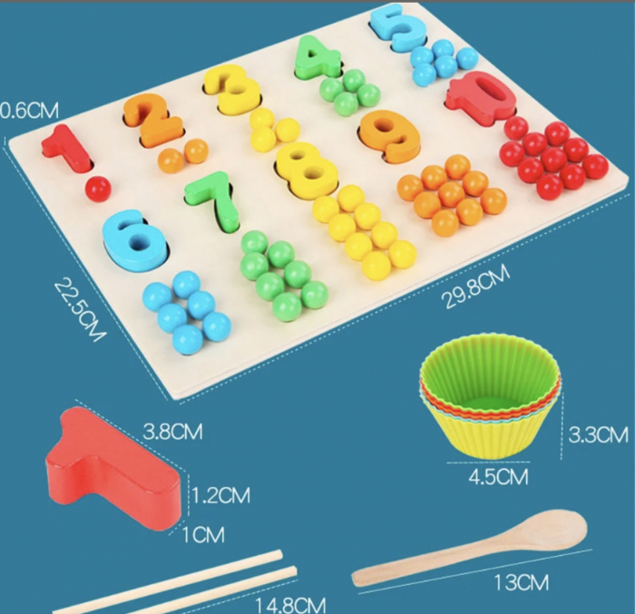 Joc Montessori multifunctional-Numaratoare cu bile [2]