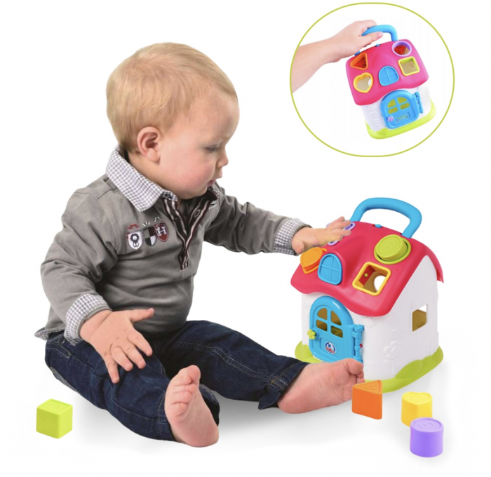 Jucarie educativa Casuta Muzicala cu forme geometrice colorate [3]