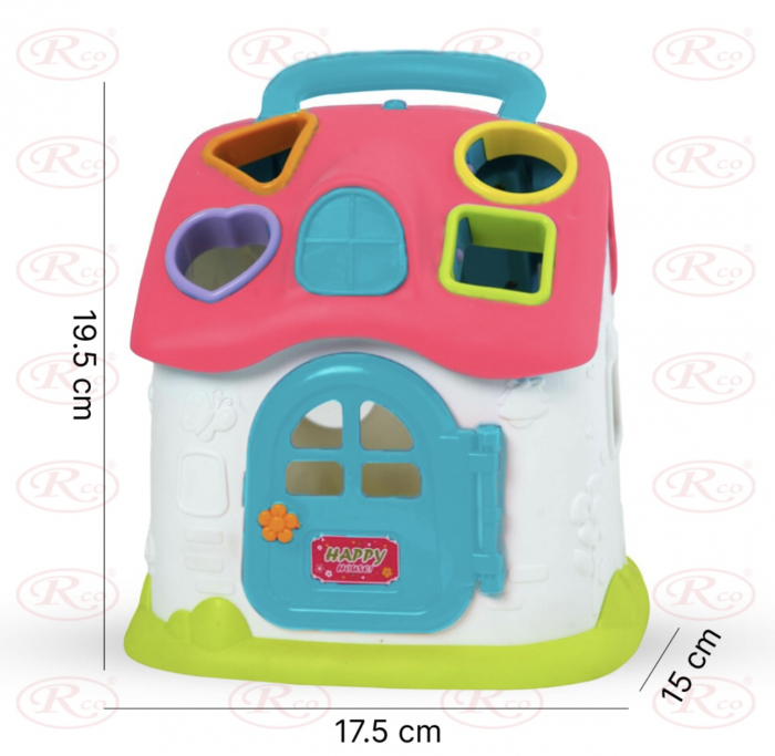 Jucarie educativa Casuta Muzicala cu forme geometrice colorate [7]