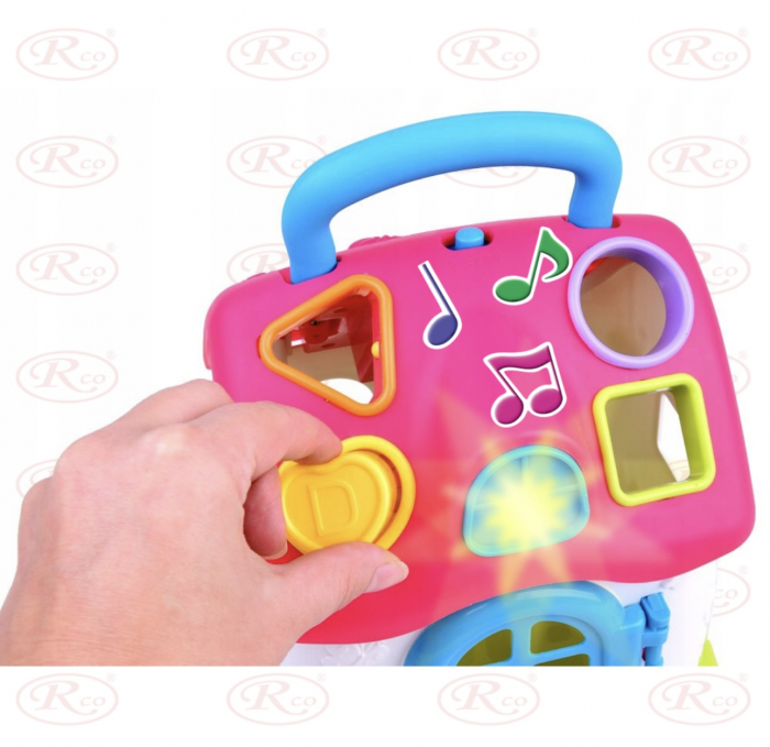 Jucarie educativa Casuta Muzicala cu forme geometrice colorate [6]