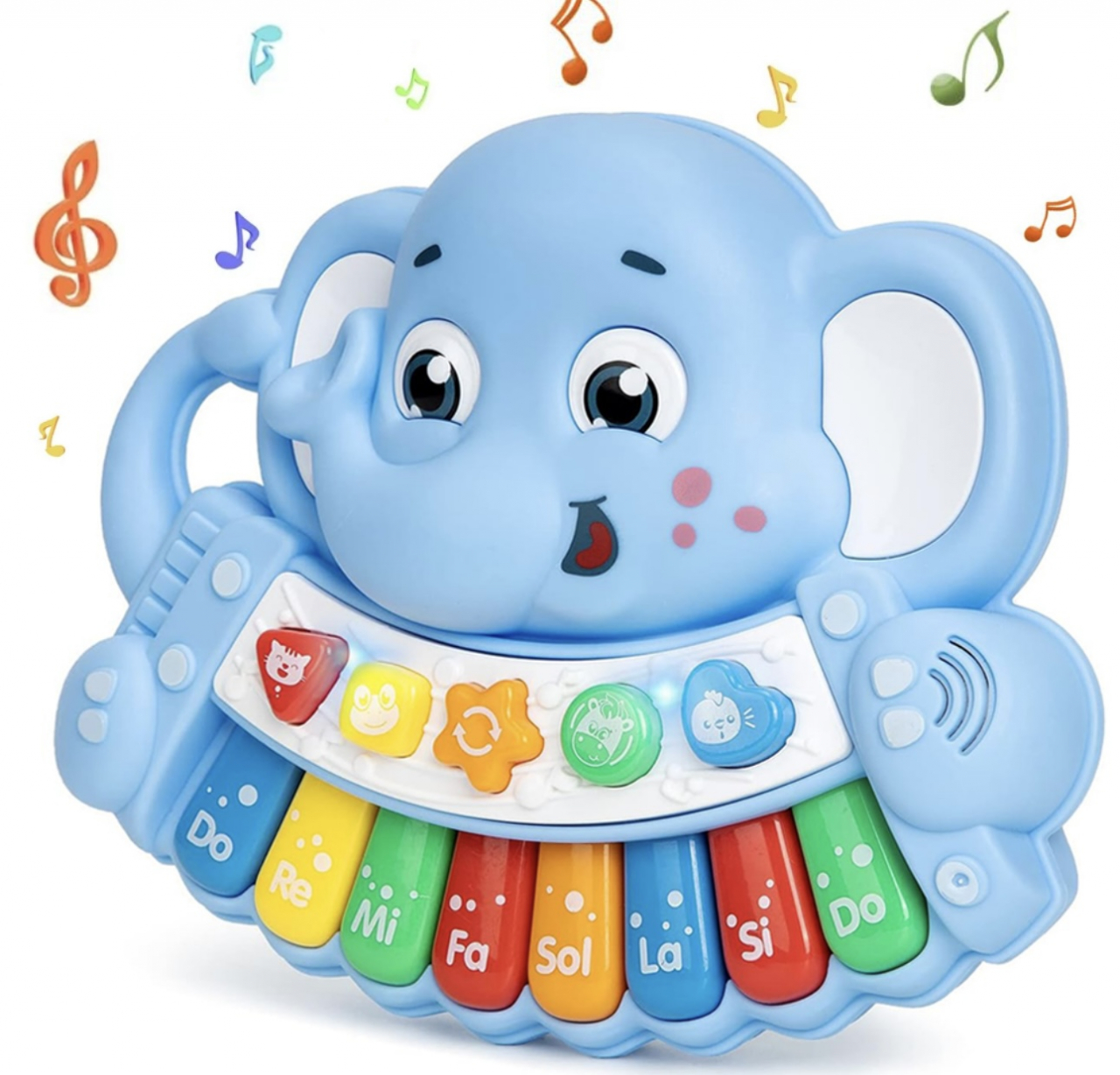 Jucarie interactiva bebe Elefantul muzical animalute cu lumini [6]
