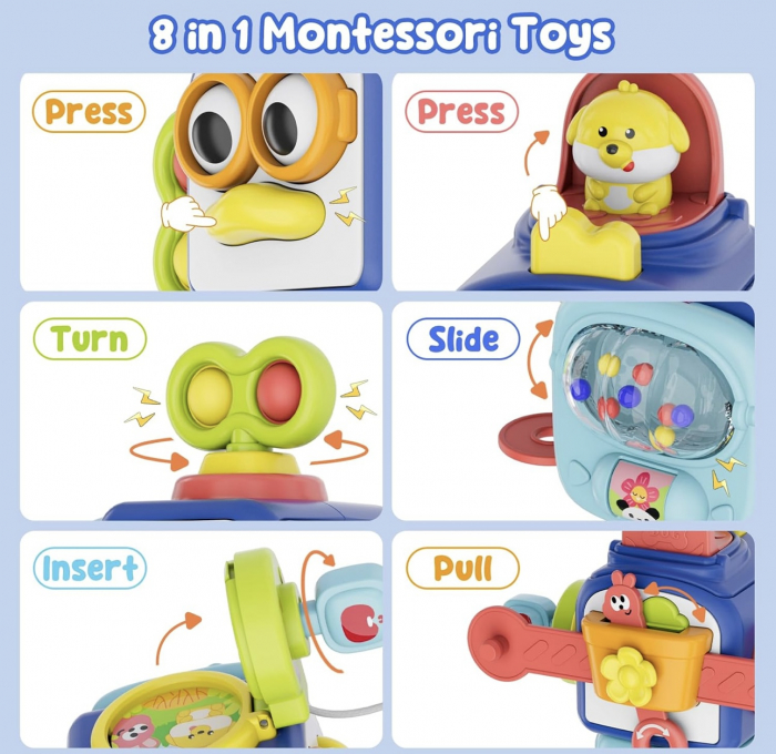 Jucarie interactiva bebelusi – Busy Cube,12 luni [2]