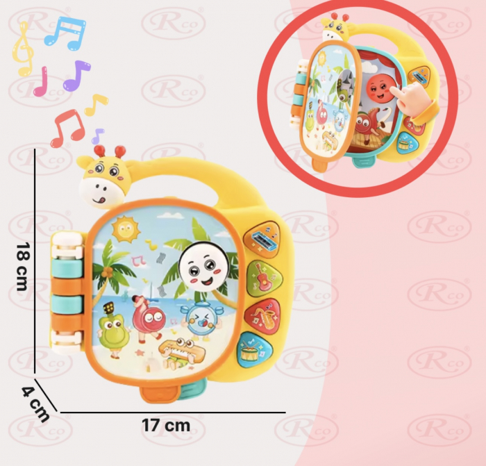 Jucarie interactiva Carte cu ilustratii vesele si pagini cu sunete [5]
