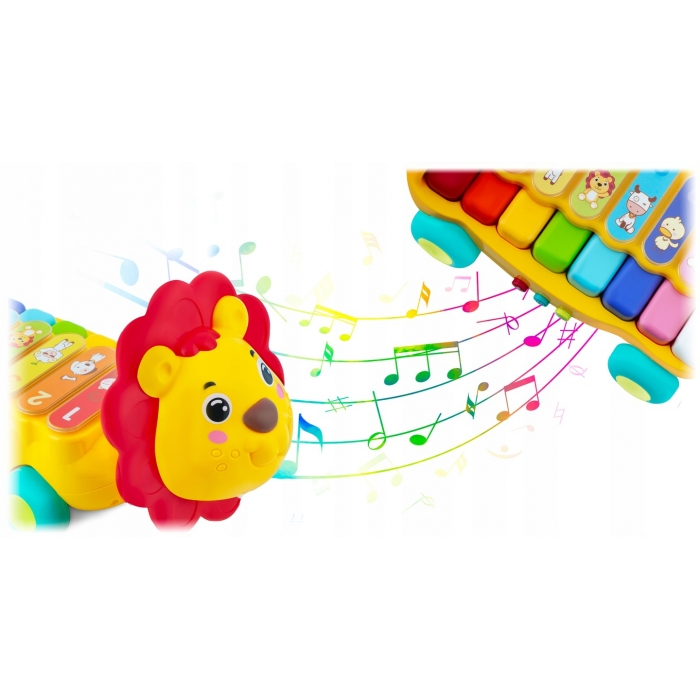 Jucarie interactiva in forma de leu cu pian Ricokids RK-740 [2]