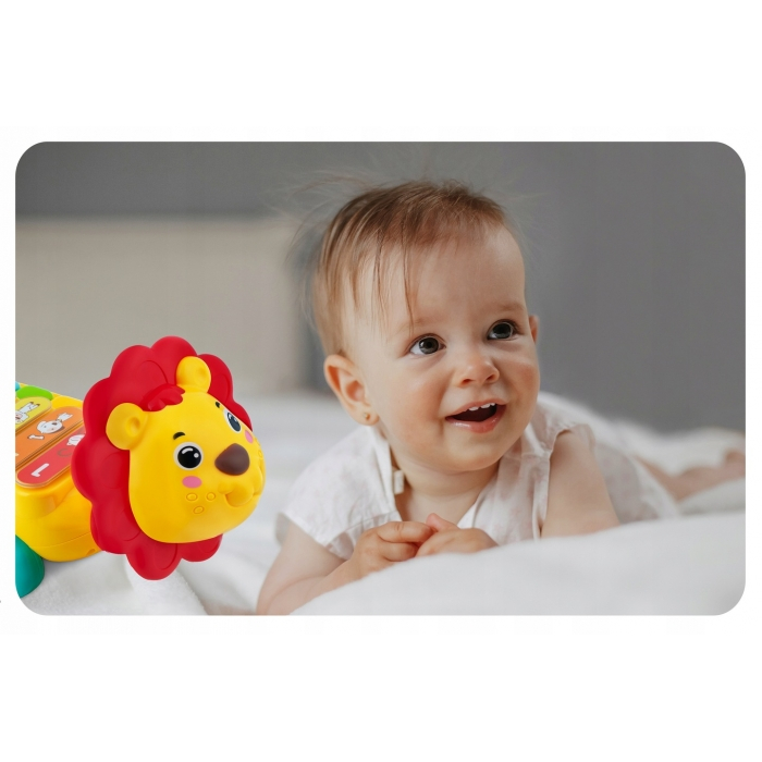 Jucarie interactiva in forma de leu cu pian Ricokids RK-740 [4]