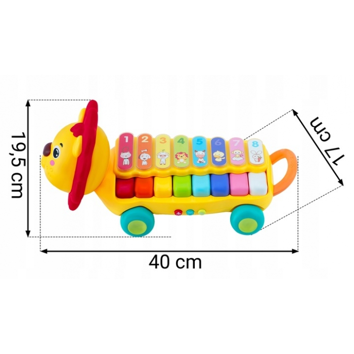 Jucarie interactiva in forma de leu cu pian Ricokids RK-740 [5]