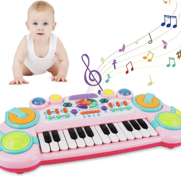 Jucarie Interactiva Pianina cu Lumini si Inregistrare [3]