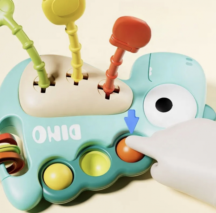 Jucarie senzoriala de dentitie bebelusi Dino Baby [3]