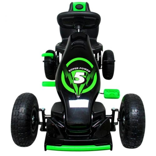 Kart cu pedale Gokart, 4-10 ani, roti gonflabile, G8 R-Sport - Verde [2]