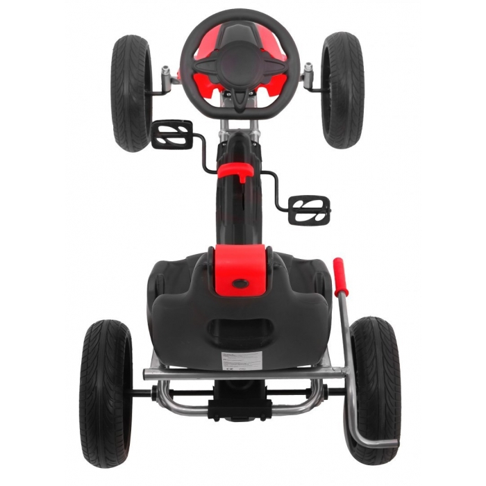Kart cu pedale si roti EVA, varsta 3 ani+, 123x60x69 cm, Gokart GRAND RIDE - Rosu [9]