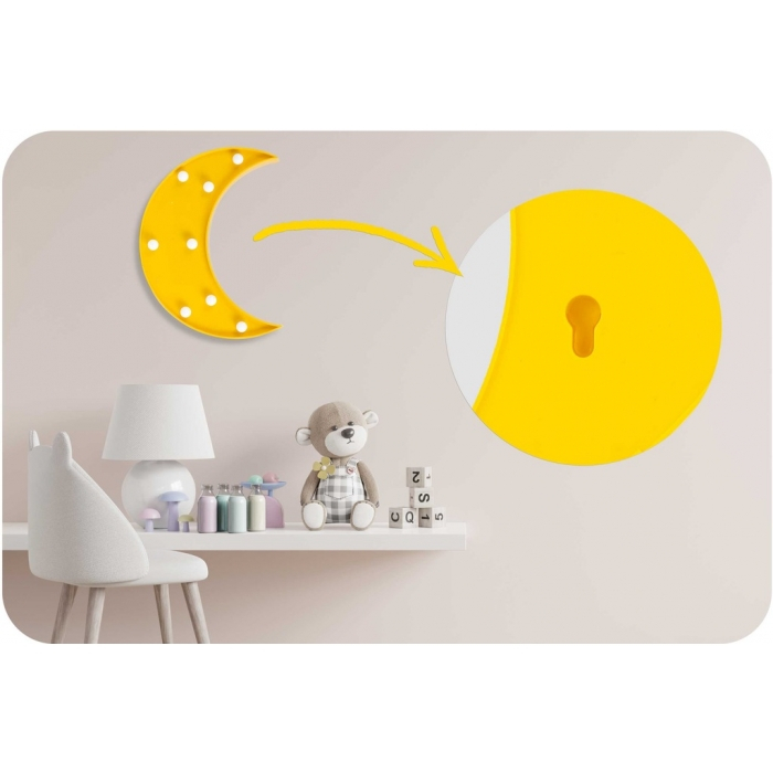 Lampa de veghe in forma de semiluna Nukido 740920 - Galben [4]