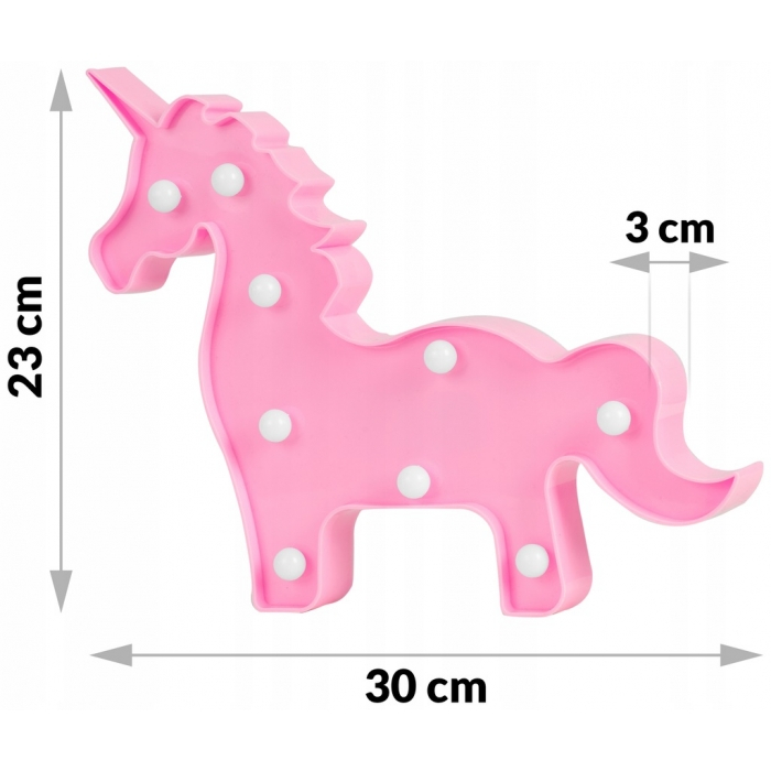 Lampa de veghe in forma de unicorn Nukido 740922 - Roz [6]