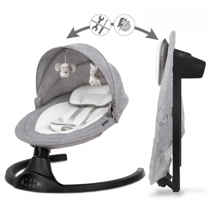 Leagan electric 2 in 1 Kidwell Luxi - Black Dark Melange [6]