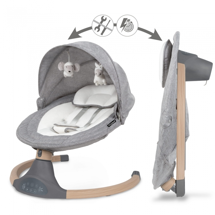 Leagan electric 2 in 1 Kidwell Luxi - Wooden Dark Melange [9]