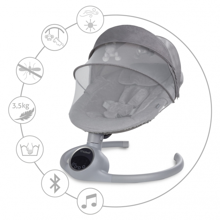 Leagan electric 2 in 1 Kidwell Reve - Gray Silver [7]