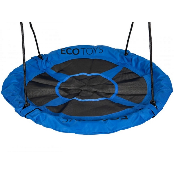 Leagan pentru copii ECOTOYS BOC100, cuib de barza, cadru din otel galvanizat, albastru [2]