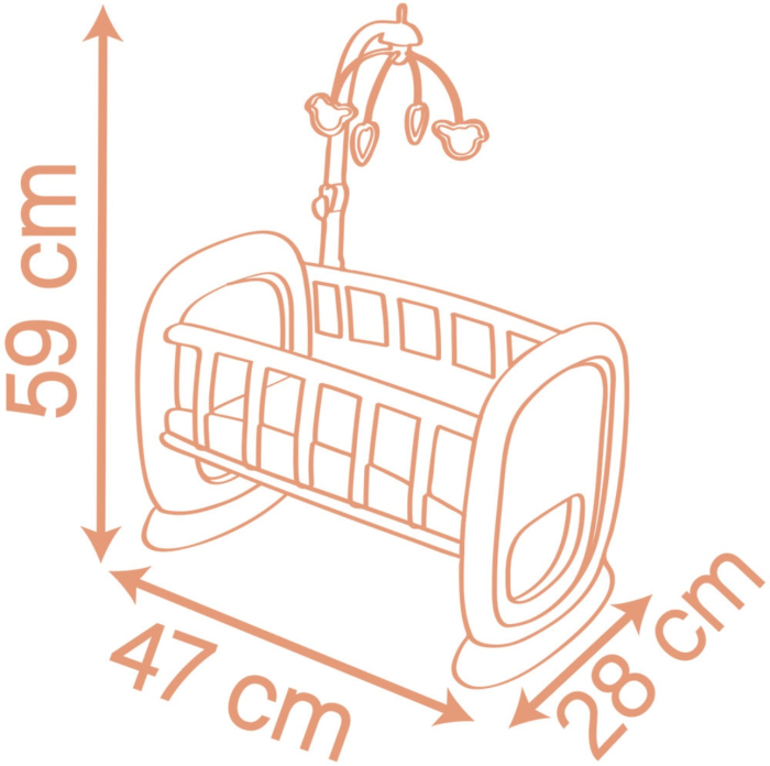 Leagan pentru papusa Smoby Baby Nurse cu carusel [2]