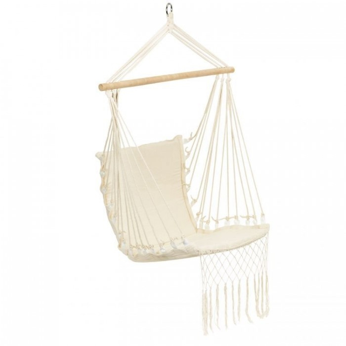 Leagan Suspendat Pentru Interior/exterior, Cu Spatar, Cuib De Barza, 120 kg, GW-923, Alb [3]