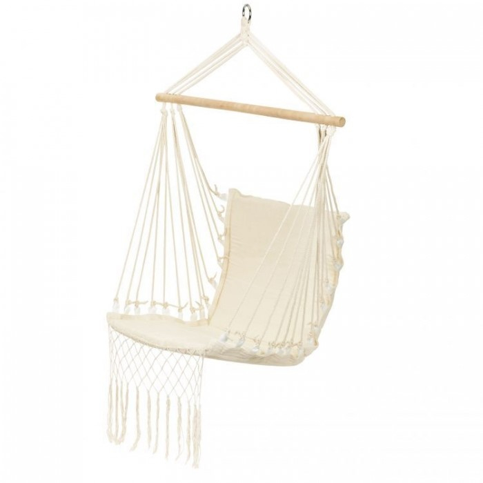 Leagan Suspendat Pentru Interior/exterior, Cu Spatar, Cuib De Barza, 120 kg, GW-923, Alb [4]