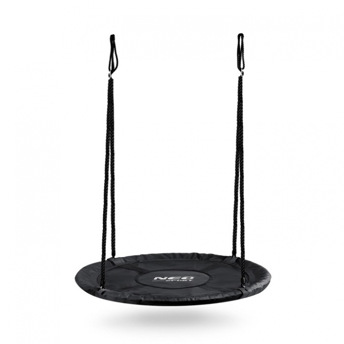 Leagan tip cuib pentru copii XXL, 100 cm, 150 kg, Neo-Sport 110300, Negru [1]