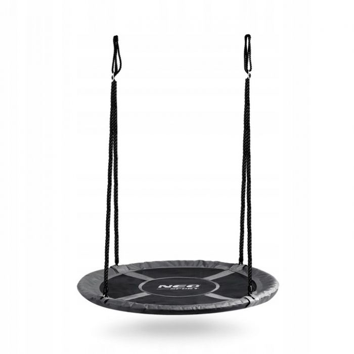 Leagan tip cuib pentru copii XXL, 110 cm, 150 kg, Neo-Sport 110311, Gri [1]