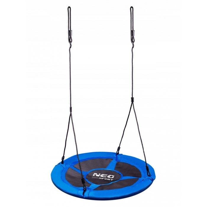 Leagan tip cuib pentru copii XXL, 120 cm, 150 kg, Neo-Sport 1061, Albastru [1]
