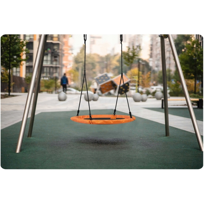 Leagan tip cuib pentru copii XXL, 95 cm, 150 kg, Neo-Sport 1004, Portocaliu [3]