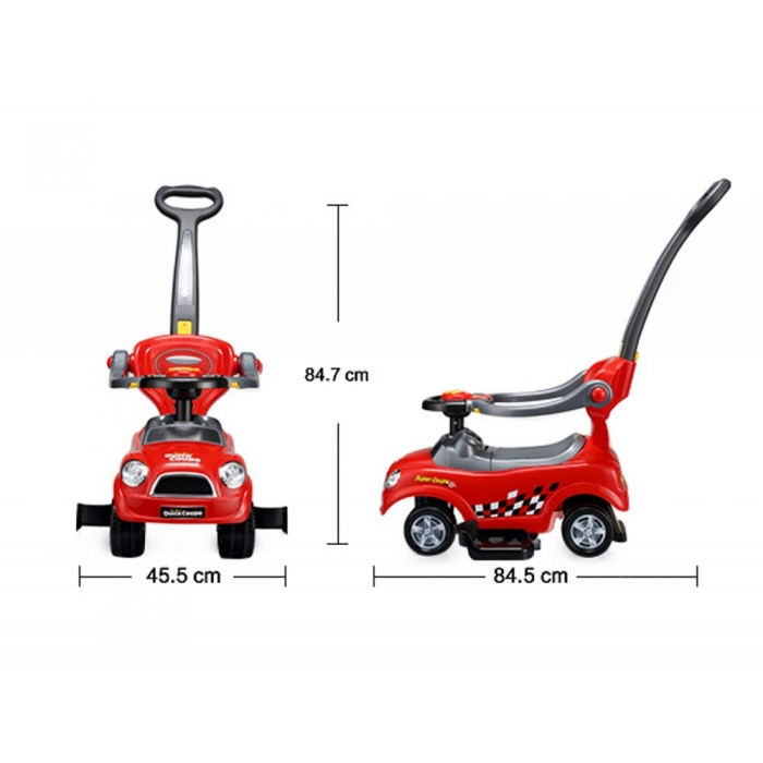 Masinuta de impins Ecotoys 321 Mini Cooper - Rosu [6]
