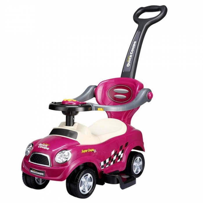 Masinuta de impins Ecotoys 321 Mini Cooper - Roz [1]