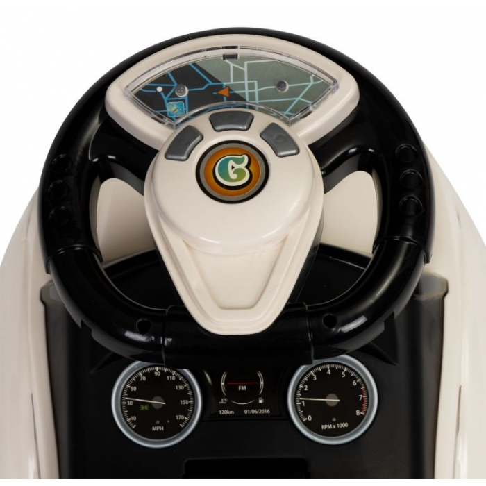 Masinuta de impins Ecotoys 613W - Alb [2]