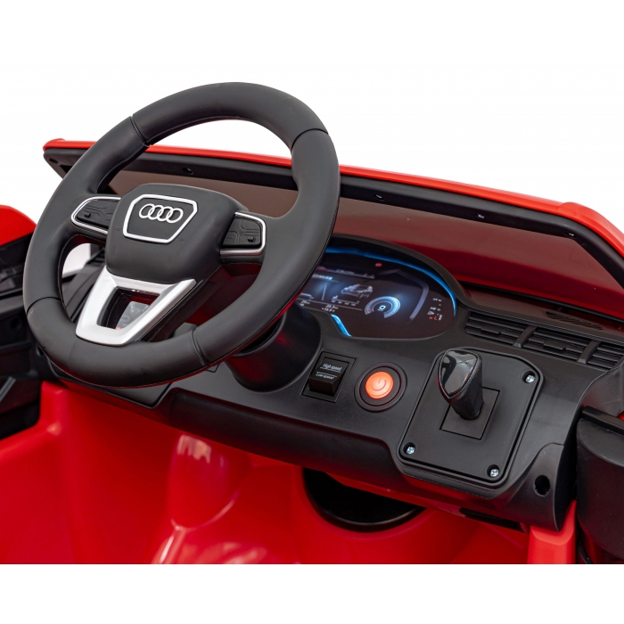 Masinuta electrica cu telecomanda AUDI Q7 NEW LIFT, roti EVA, scaun tapitat, 117x67x54 cm, putere 70W - Rosu [18]