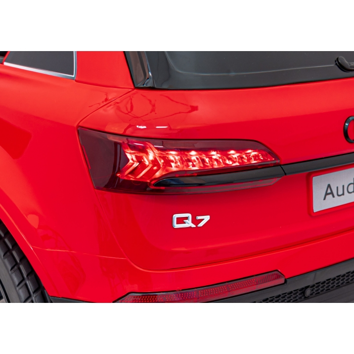 Masinuta electrica cu telecomanda AUDI Q7 NEW LIFT, roti EVA, scaun tapitat, 117x67x54 cm, putere 70W - Rosu [11]