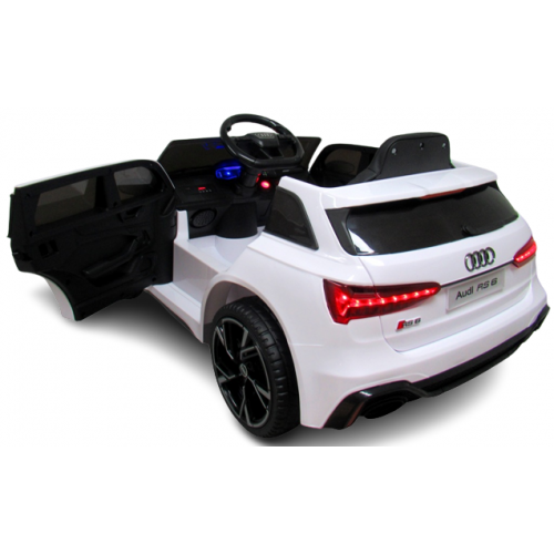 Masinuta electrica cu telecomanda Audi RS6 R-Sport - Alb [2]