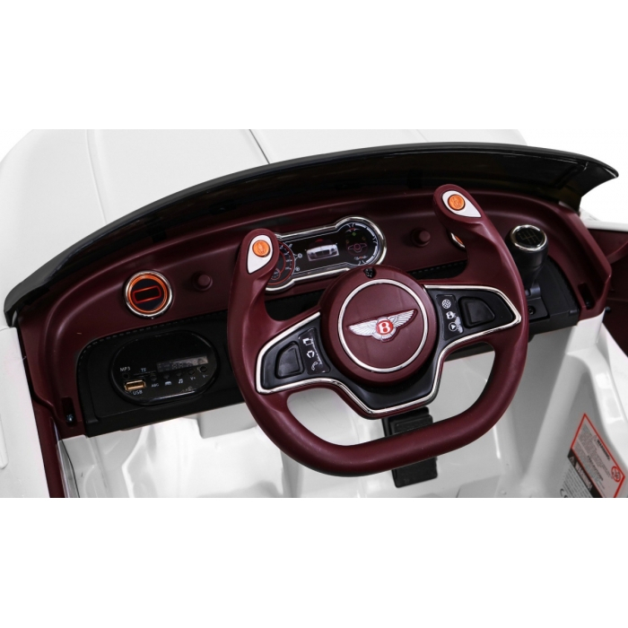Masinuta electrica cu telecomanda BENTLEY EXP 12, roti EVA, scaun tapitat, 107x59x44 cm, putere 24V - Alb [8]