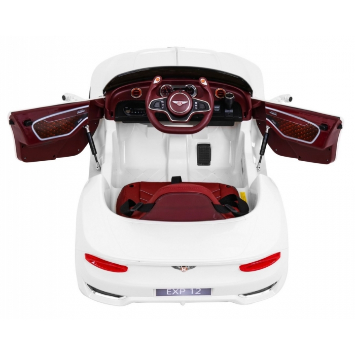 Masinuta electrica cu telecomanda BENTLEY EXP 12, roti EVA, scaun tapitat, 107x59x44 cm, putere 24V - Alb [7]