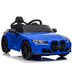 Masinuta electrica cu telecomanda BMW M4, 110x70x50 cm, varsta 1-5 ani, roti EVA, scaun din piele ECO, putere 90W - Albastru [2]