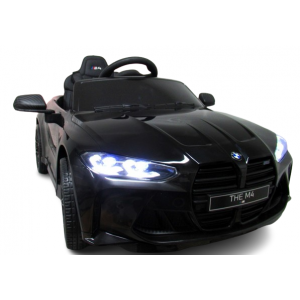 Masinuta electrica cu telecomanda BMW M4, 110x70x50 cm, varsta 1-5 ani, roti EVA, scaun din piele ECO, putere 90W - Negru [5]