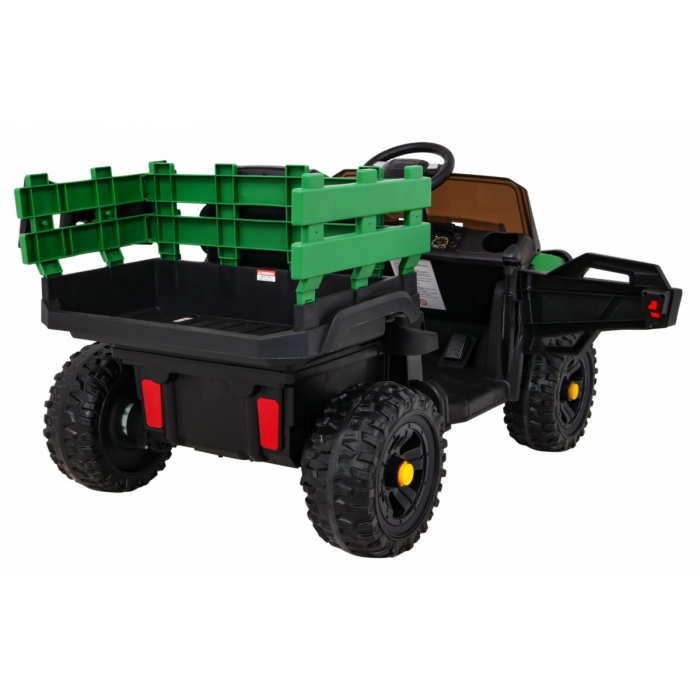 Masinuta electrica cu telecomanda FARMER PICK-UP, roti EVA, scaun tapitat, 116x66x65 cm, putere 70W - Verde [6]